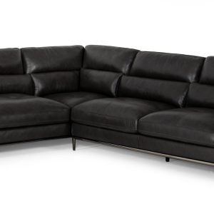 Divani Casa Kudos - Modern Dark Grey LAF Chaise Sectional Sofa