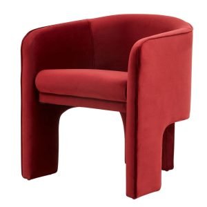 Modrest Kyle Modern Burnt Orange Accent Chair