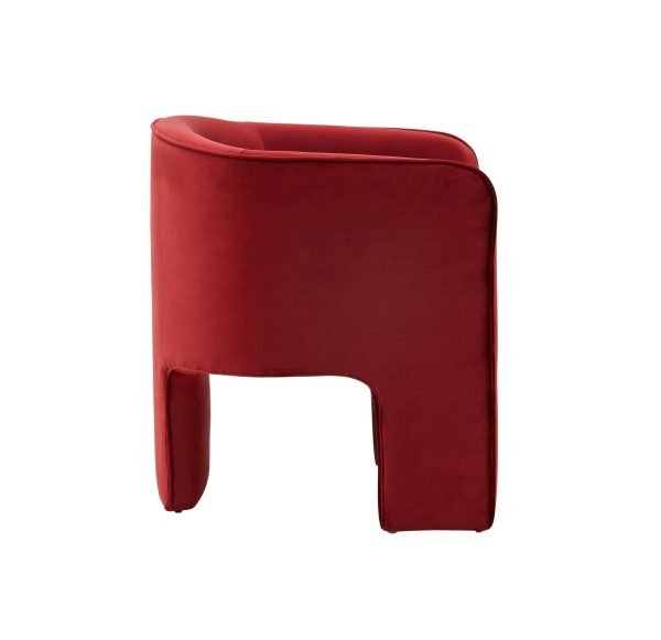 Modrest Kyle Modern Burnt Orange Accent Chair - Image 3