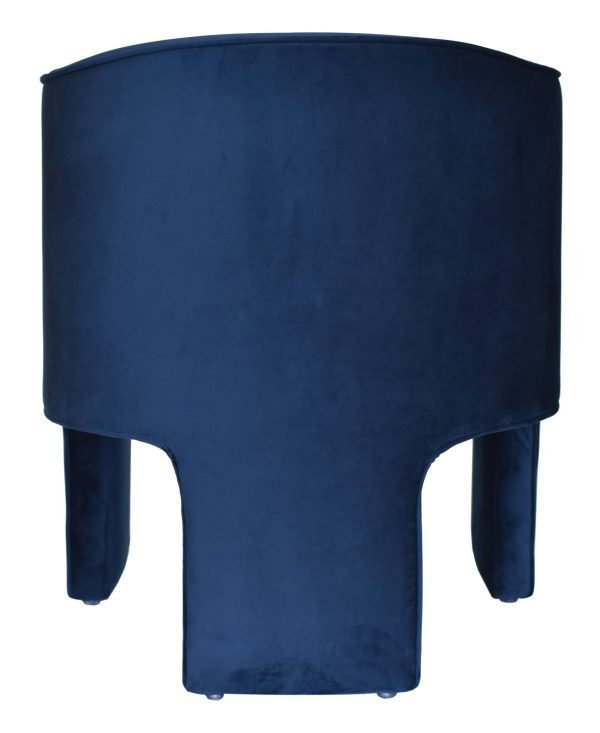 Modrest Kyle - Modern Blue Velvet Accent Chair - Image 5