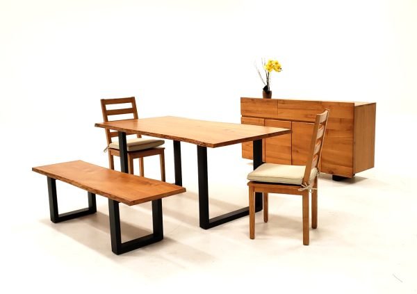 Modrest Lance Modern Ash Wood Dining Chair w/ Cushion (Set of 2) - Image 4