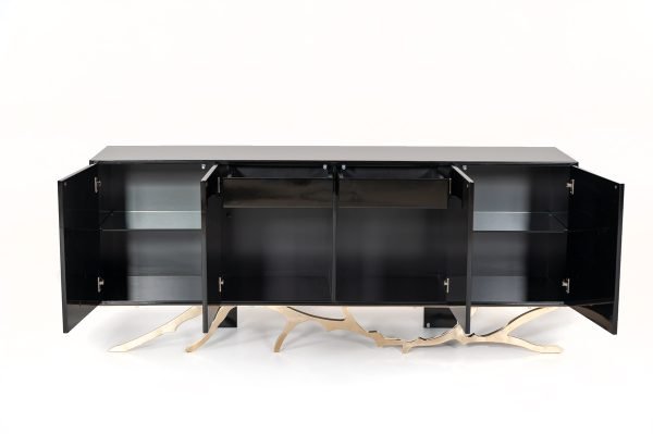 Modrest Legend Modern Black & Gold Buffet - Image 5