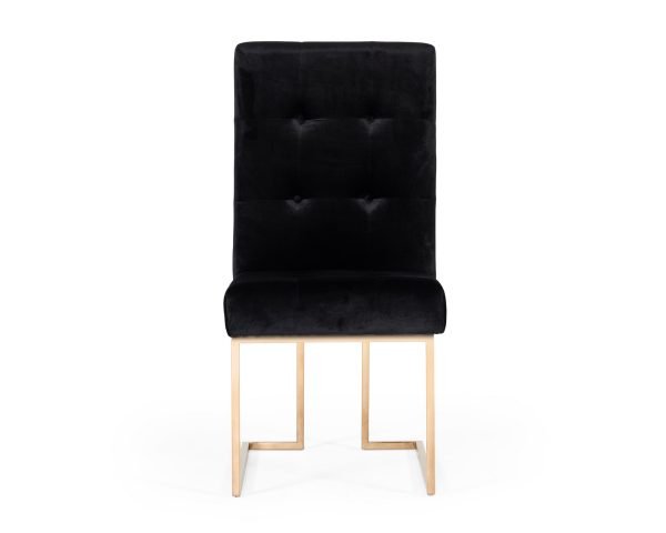 Modrest Legend - Modern Black & Rosegold Dining Chair (Set of 2) - Image 3