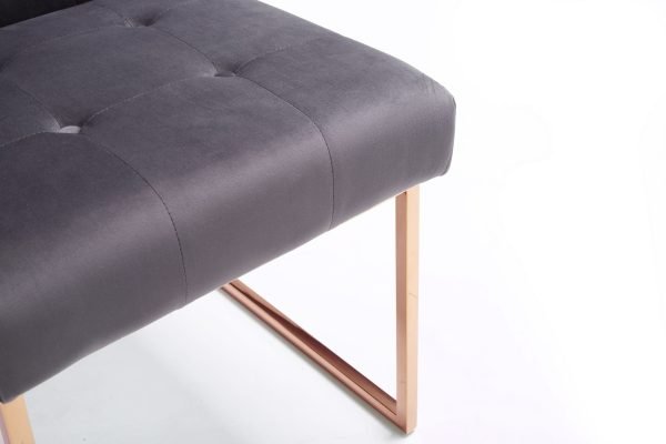 Modrest Legend - Modern Grey & Rosegold Dining Chair (Set of 2) - Image 4