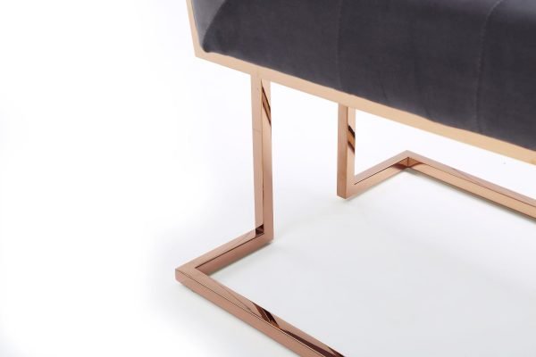 Modrest Legend - Modern Grey & Rosegold Dining Chair (Set of 2) - Image 5