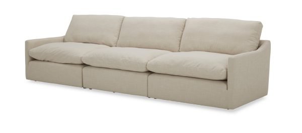 Divani Casa Lennon - Transitional Beige Fabric Sectional Sofa - Image 5