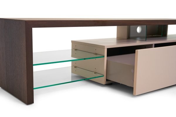 Modrest Loreta Modern Smoked Oak TV Stand - Image 3