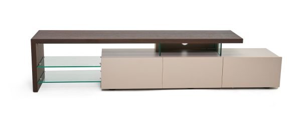 Modrest Loreta Modern Smoked Oak TV Stand - Image 2