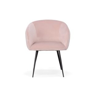 Modrest Luzerne - Modern Pink Velvet Dining Chair
