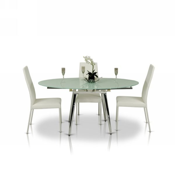 Modrest Brunch Modern White Extendable Dining Table