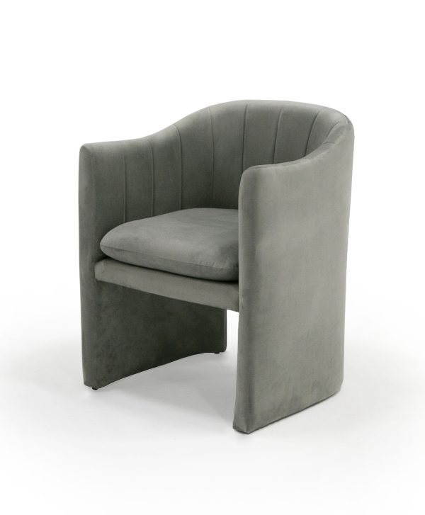 Modrest Danube Modern Grey Fabric Dining Chair