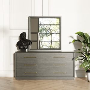 Modrest Manhattan- Contemporary Grey Mirror
