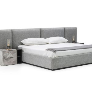 Nova Domus Maranello - Queen Modern Grey Bed