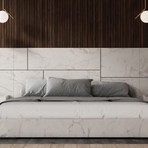 Nova Domus Marbella - Italian Modern White Marble Nightstand