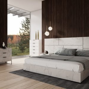 Nova Domus Marbella - Italian Modern White Marble Mirror