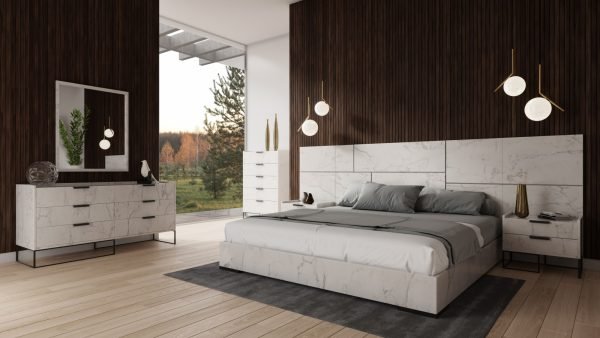 Nova Domus Marbella - Italian Modern White Marble Mirror