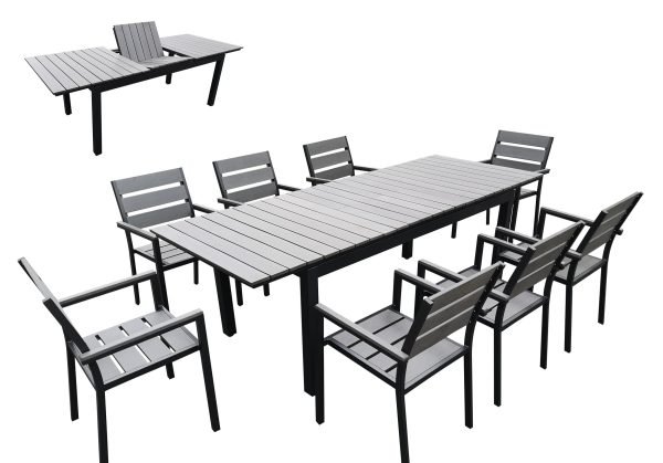 Renava Marina - Grey Outdoor Dining Table Set