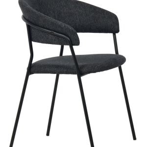 Modrest Marlynn - Modern Dark Grey Dining Chair Set of 2