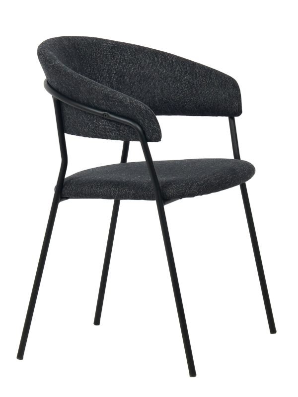 Modrest Marlynn - Modern Dark Grey Dining Chair Set of 2