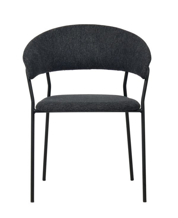 Modrest Marlynn - Modern Dark Grey Dining Chair Set of 2 - Image 2