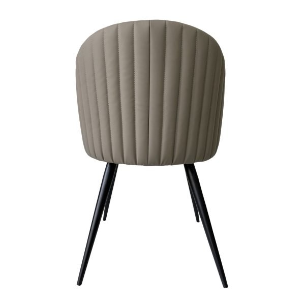 Modrest Marnie - Contemporary Gray + Cream Dining Chair - Image 3