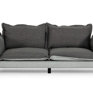 Divani Casa Mars - Modern Grey & Dark Grey Fabric Sofa