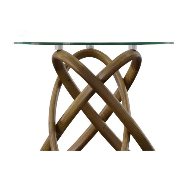 Modrest Mason - Modern Class + Walnut Side Table - Image 3
