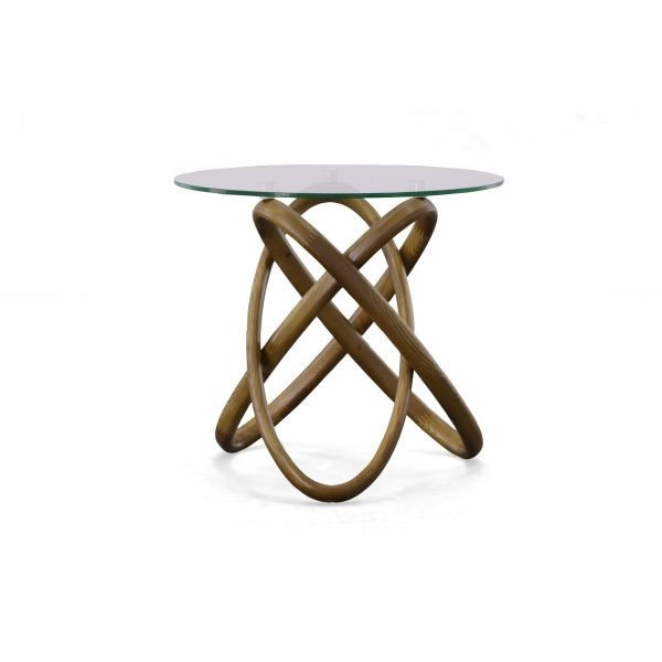 Modrest Mason - Modern Class + Walnut Side Table - Image 2
