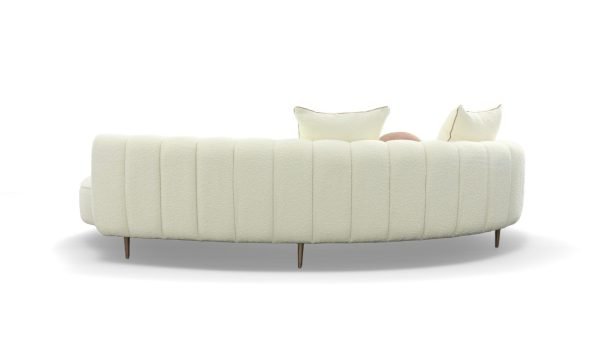 Modrest - Maverick Modern Cream Fabric Chaise - Image 5