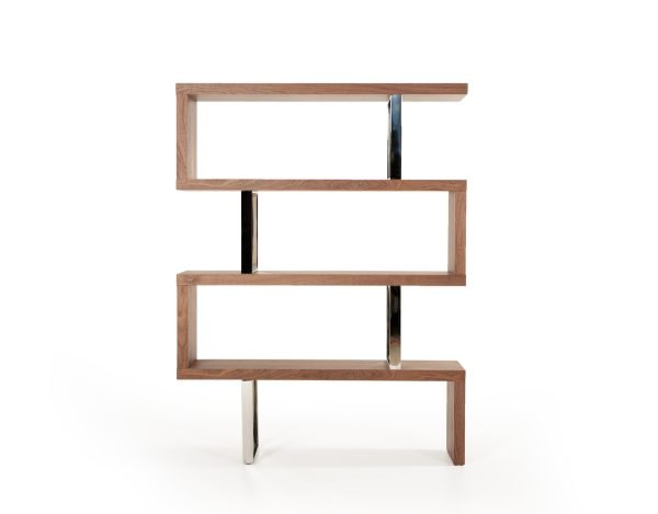 Modrest Maze Modern Walnut Bookcase - Image 5