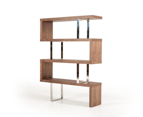 Modrest Maze Modern Walnut Bookcase - Image 3