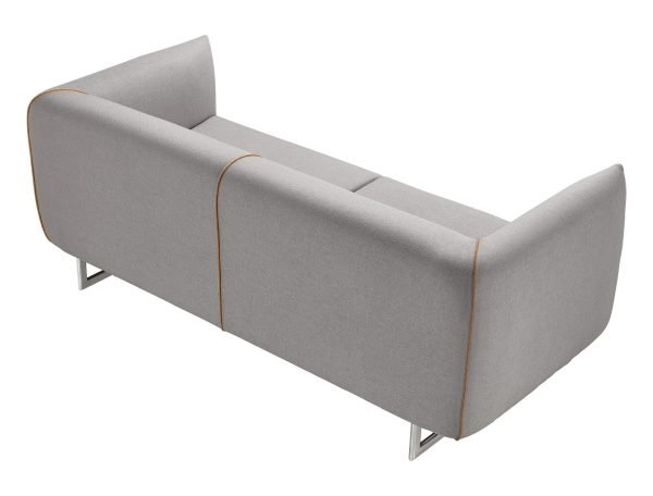 Divani Casa Medora-Modern Grey  Fabric Sofa - Image 2