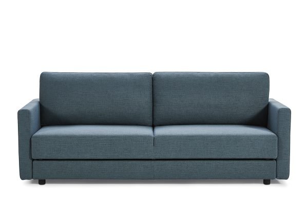 Divani Casa Fredonia Modern Blue-Green Fabric Sofa Bed w/ Storage - Image 4