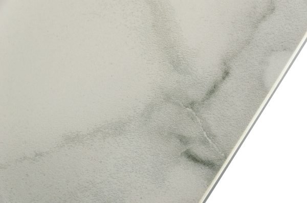 Modrest Melanie - Modern White Ceramic & Brushed Brown Dining Table - Image 4