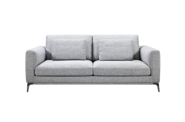 Divani Casa Beaman - Modern Grey Fabric Sofa Set - Image 2