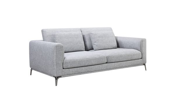 Divani Casa Beaman - Modern Grey Fabric Sofa Set - Image 3