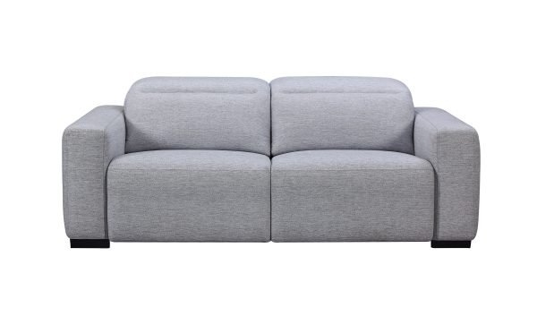 Divani Casa Bode - Modern Grey Fabric Sofa with 2 Recliners - Image 2
