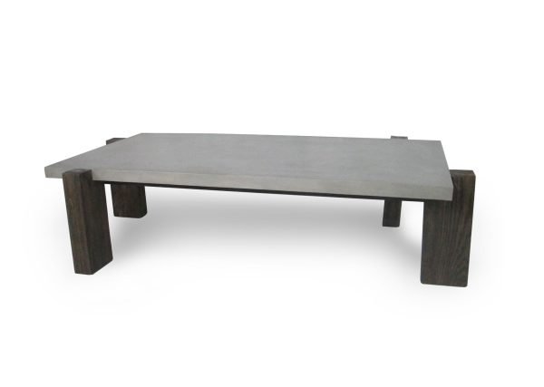 Modrest Milton - Dark Grey & Walnut Coffee Table