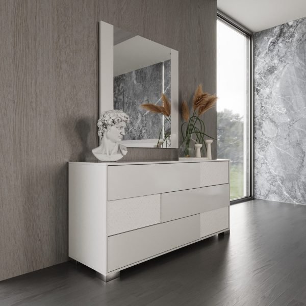 Modrest Monza - Italian Modern White Dresser - Image 5