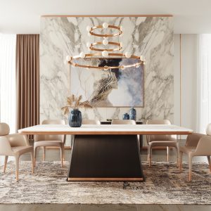 Modrest Peak XL - Modern Black Oak Dining Table