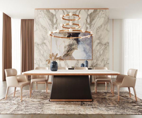 Modrest Peak XL - Modern Black Oak Dining Table