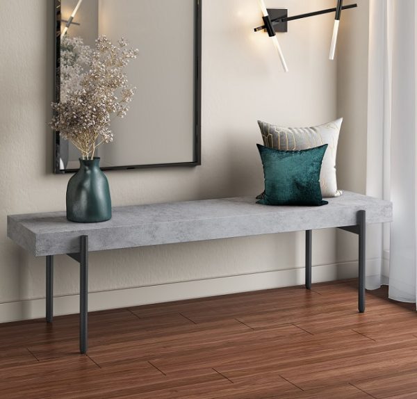 Modrest Timlin - Modern Concrete & Metal Bench - Image 4