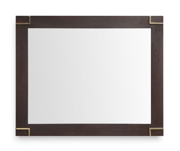 Modrest Moontide - Modern Smoked Ash & Gold Mirror