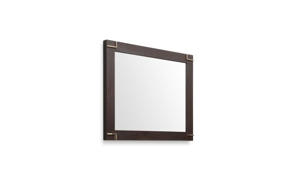 Modrest Moontide - Modern Smoked Ash & Gold Mirror - Image 2