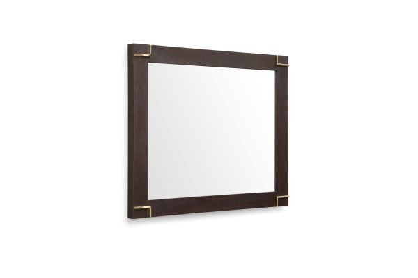 Modrest Moontide - Modern Smoked Ash & Gold Mirror - Image 3