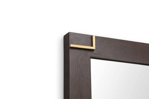 Modrest Moontide - Modern Smoked Ash & Gold Mirror - Image 4