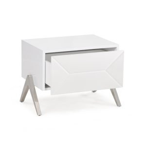Modrest Candid Modern White Nightstand