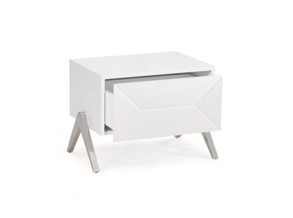 Modrest Candid Modern White Nightstand