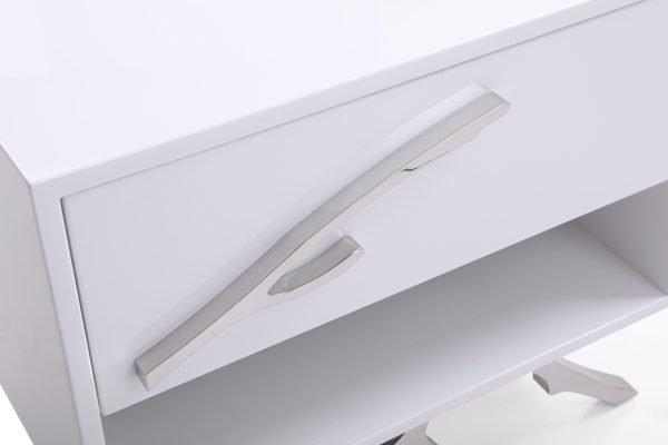 Modrest Legend Modern White Nightstand