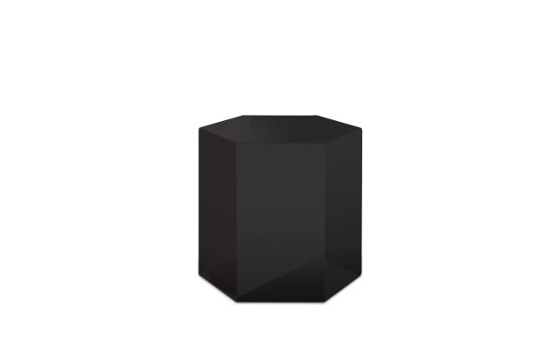Modrest Newmont - Medium Black High Gloss End Table - Image 3